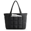Puffer Work Tote Handbag | https://www.bestnamebadges.com