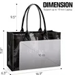 PVC Tote Bag Kraft Paper Work Handbags Purses with Handle | https://www.bestnamebadges.com