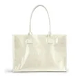 PVC Tote Bag Kraft Paper Work Handbags Purses with Handle | https://www.bestnamebadges.com