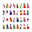Full Color Custom World Cup Fans Scarf With Tassel | https://www.bestnamebadges.com