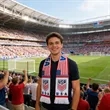Full Color Custom World Cup Fans Scarf With Tassel | https://www.bestnamebadges.com