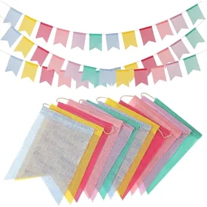 48 Flags 36 Feet Pastel Swallowtail Garland Banner Flag