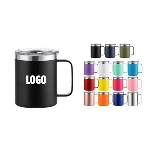 12 oz Stainless Steel Vacuum Mug w/Handle