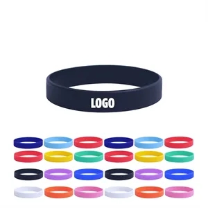 Debossed & Screen Printed Silicone Wristbands