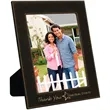 8" x 10" Black & Gold Leatherette Photo Frame | https://www.bestnamebadges.com