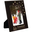 5" x 7" Black & Gold Leatherette Photo Frame | https://www.bestnamebadges.com