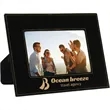 5" x 7" Black & Gold Leatherette Photo Frame | https://www.bestnamebadges.com