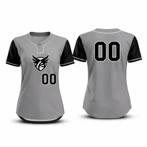 Women's Custom One Button Softball Jersey 180 GSM