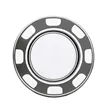 Platinum Poker Chip with Removable Ball Marker | https://www.bestnamebadges.com
