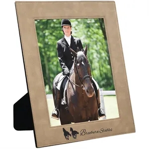 8" x 10" Light Brown Leatherette Photo Frame