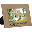 5" x 7" Light Brown Leatherette Photo Frame | https://www.bestnamebadges.com