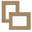 5" x 7" Light Brown Leatherette Photo Frame | https://www.bestnamebadges.com