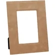 4" x 6" Light Brown Leatherette Photo Frame | https://www.bestnamebadges.com