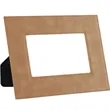 4" x 6" Light Brown Leatherette Photo Frame | https://www.bestnamebadges.com