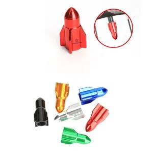 Rocket Shape Car Tire Valve Stem Caps