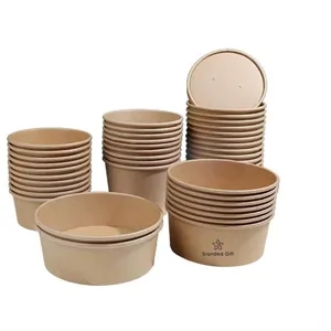 Paper Soup Containers with Lids