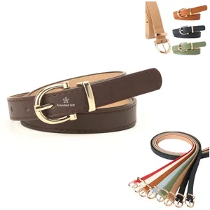 Women Skinny Leather Belt