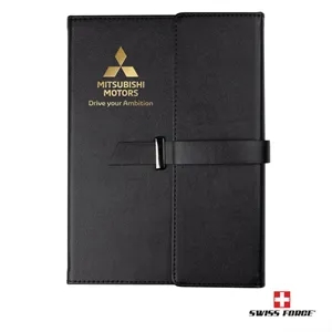 Swiss Force® Attila Hardcover Journal w/Belt | https://www.bestnamebadges.com