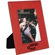 5" x 7" Red Leatherette Photo Frame | https://www.bestnamebadges.com