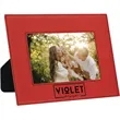 5" x 7" Red Leatherette Photo Frame | https://www.bestnamebadges.com