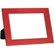 8" x 10" Red Leatherette Photo Frame | https://www.bestnamebadges.com