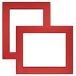 8" x 10" Red Leatherette Photo Frame | https://www.bestnamebadges.com