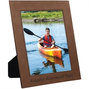 8" x 10" Dark Brown Leatherette Photo Frame