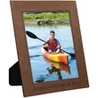 8" x 10" Dark Brown Leatherette Photo Frame | https://www.bestnamebadges.com