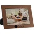 8" x 10" Dark Brown Leatherette Photo Frame | https://www.bestnamebadges.com