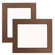 8" x 10" Dark Brown Leatherette Photo Frame | https://www.bestnamebadges.com