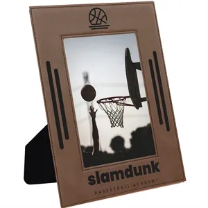 5" x 7" Dark Brown Leatherette Photo Frame