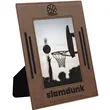 5" x 7" Dark Brown Leatherette Photo Frame | https://www.bestnamebadges.com