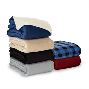 Brookline Micro Mink Sherpa Blanket | https://www.bestnamebadges.com