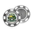 Platinum Poker Chip with Removable Ball Marker | https://www.bestnamebadges.com