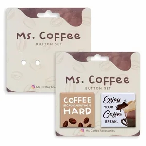 1.5" Square X 2 Button Packs