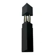 Gift Box 2 pc Black Triangle Gift Box (Double) | https://www.bestnamebadges.com