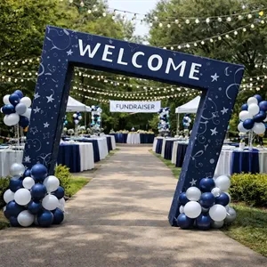 3D Slanted Arch Wall | https://www.bestnamebadges.com