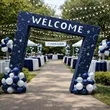 3D Slanted Arch Wall | https://www.bestnamebadges.com