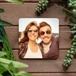 3.75 Inch Square Cork Back Photo Coasters | https://www.bestnamebadges.com