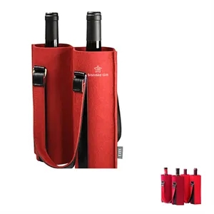 2-Bottle Felt Wine Gift Bags