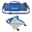 Riverside rPET Roll-Up Blanket With Carrying Handle | https://www.bestnamebadges.com