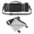 Riverside rPET Roll-Up Blanket With Carrying Handle | https://www.bestnamebadges.com