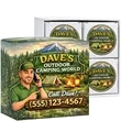 Golf Ball Custom Packaging Four Ball Box | https://www.bestnamebadges.com