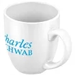 16oz. Curved Ceramic Coffee Mug with D-Handle | https://www.bestnamebadges.com