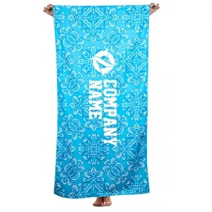 250 GSM FULL COLOR MICROFIBER BEACH TOWEL ( 30" x 60" )