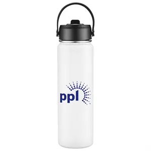 27oz. Stainless Steel Thermal Water Bottle with Flip Straw