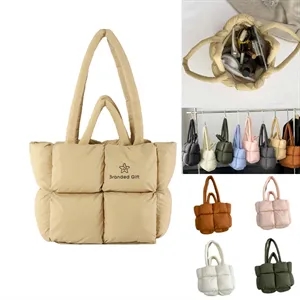 Soft Puffer Tote Bag