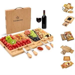 Bamboo Cheese Board Set