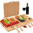 Bamboo Cheese Board Set | https://www.bestnamebadges.com