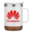 12oz. Vacuum Insulated SS Mug with Cork Bottom | https://www.bestnamebadges.com